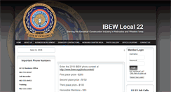 Desktop Screenshot of ibew22.org