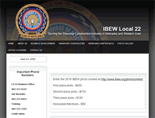 Tablet Screenshot of ibew22.org